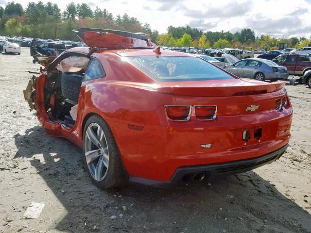 2G1FL1EPXD9803397 - 2013 CHEVROLET CAMARO ZL1 ORANGE photo 3