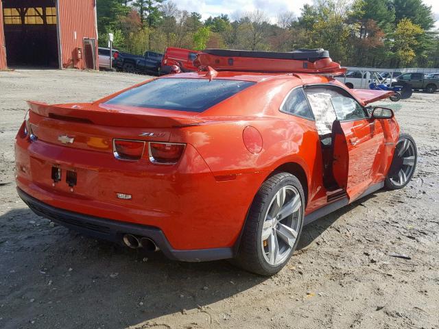 2G1FL1EPXD9803397 - 2013 CHEVROLET CAMARO ZL1 ORANGE photo 4