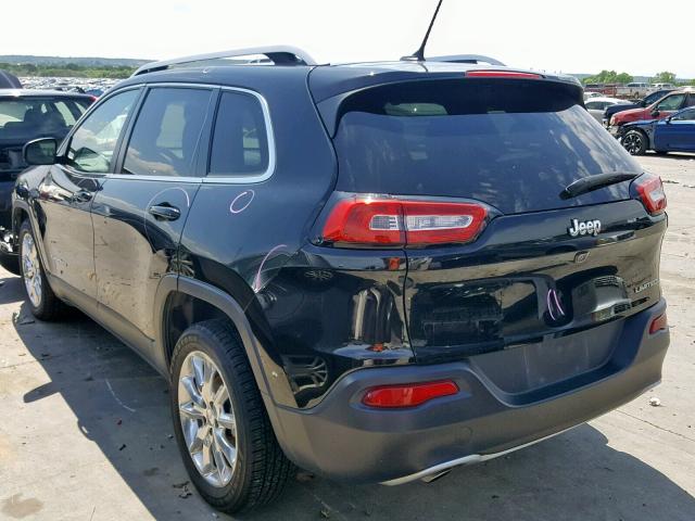 1C4PJLDBXEW301632 - 2014 JEEP CHEROKEE L BLACK photo 3