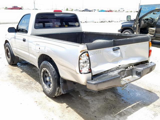 5TENL42N43Z263187 - 2003 TOYOTA TACOMA SILVER photo 3