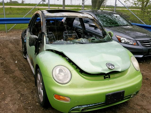 3VWCD21C52M410537 - 2002 VOLKSWAGEN NEW BEETLE მწვანე ფოტო 1