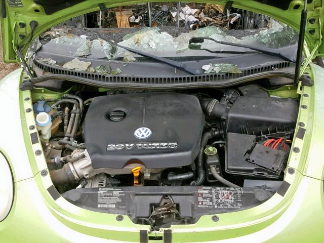 3VWCD21C52M410537 - 2002 VOLKSWAGEN NEW BEETLE მწვანე ფოტო 7