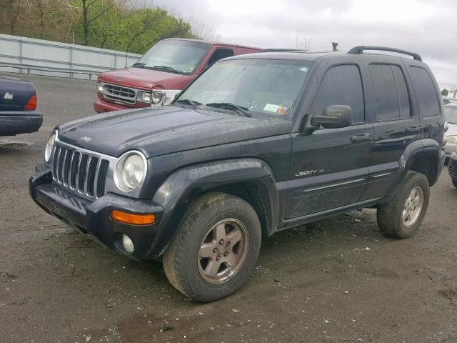 1J8GL58K42W254408 - 2002 JEEP LIBERTY LI BLACK photo 2