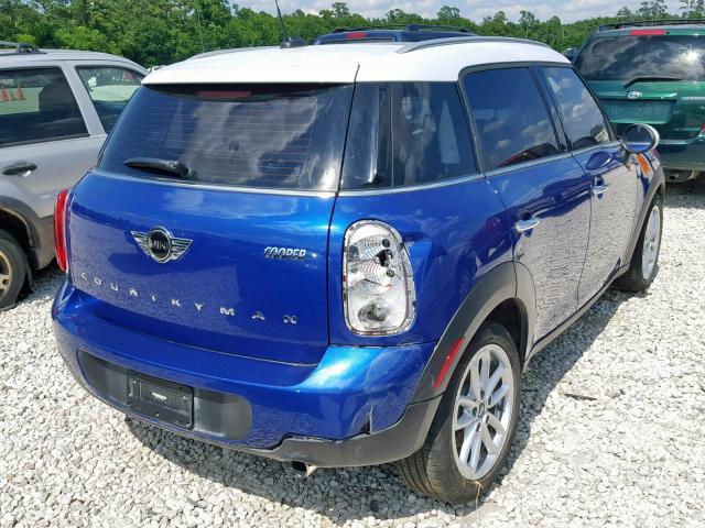 WMWZB3C54FWR43795 - 2015 MINI COOPER COU BLUE photo 4