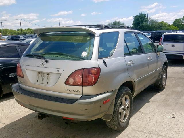 JT6HF10U4Y0164803 - 2000 LEXUS RX 300 SILVER photo 4