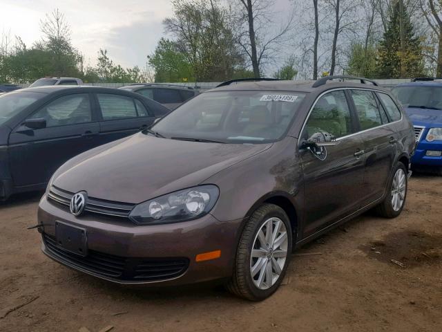 3VWPL7AJ8DM626661 - 2013 VOLKSWAGEN JETTA TDI BROWN photo 2