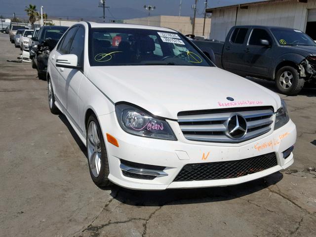 WDDGF4HB4DR283603 - 2013 MERCEDES-BENZ C 250 WHITE photo 1