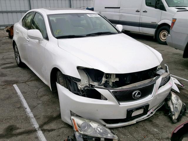 JTHBK262572043124 - 2007 LEXUS IS 250 WHITE photo 1