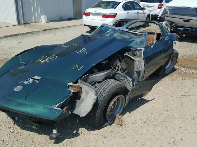 1Z37J3S405276 - 1973 CHEVROLET CORVETTE GREEN photo 9