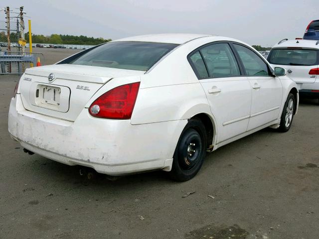 1N4BA41E14C818564 - 2004 NISSAN MAXIMA SE WHITE photo 4