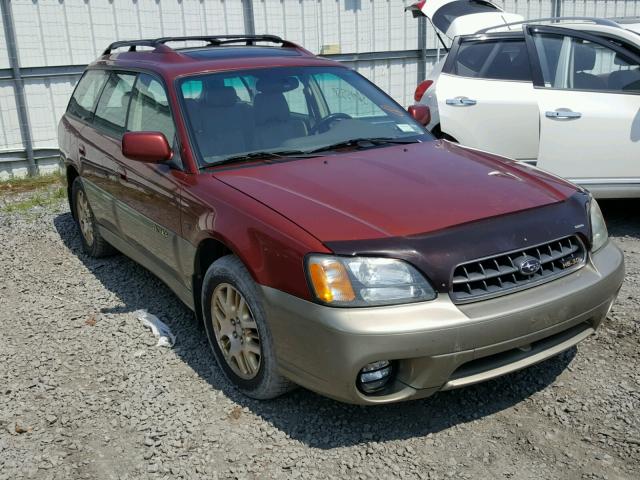 4S3BH806X37659221 - 2003 SUBARU LEGACY OUT RED photo 1