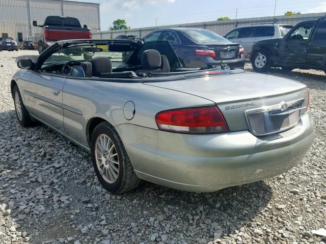 1C3EL55R34N406434 - 2004 CHRYSLER SEBRING LX SILVER photo 3