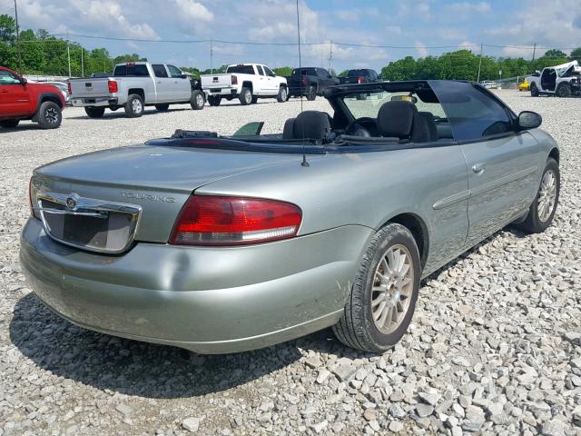 1C3EL55R34N406434 - 2004 CHRYSLER SEBRING LX SILVER photo 4