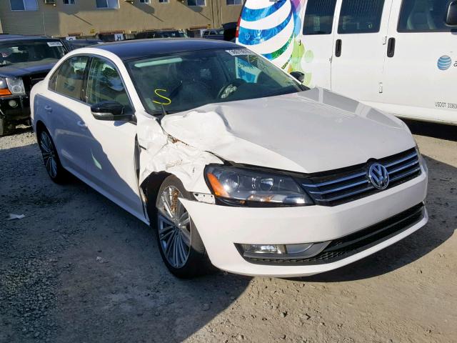 1VWBT7A30FC034994 - 2015 VOLKSWAGEN PASSAT SE WHITE photo 1