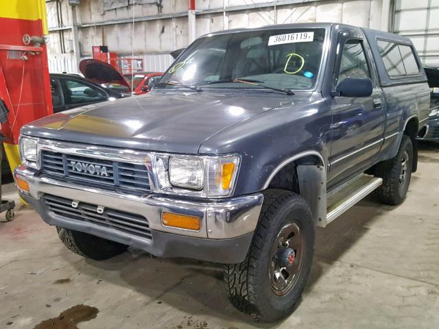 JT4RN01P3M0021578 - 1991 TOYOTA PICKUP 1/2 BLUE photo 2