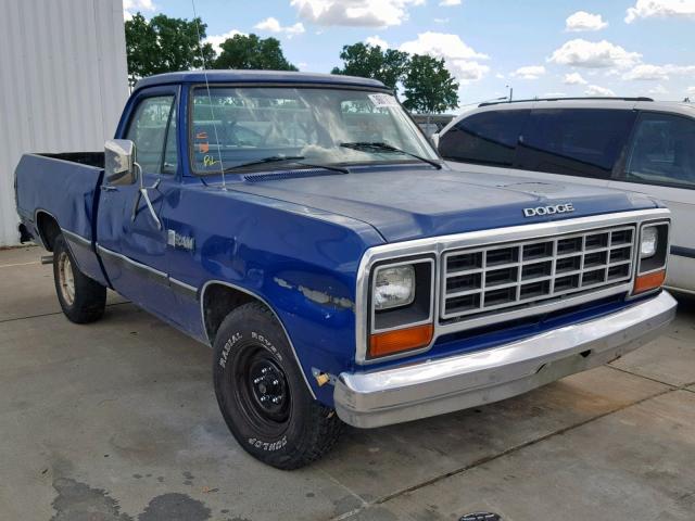 1B7GD14TXFS684601 - 1985 DODGE D-SERIES D BLUE photo 1