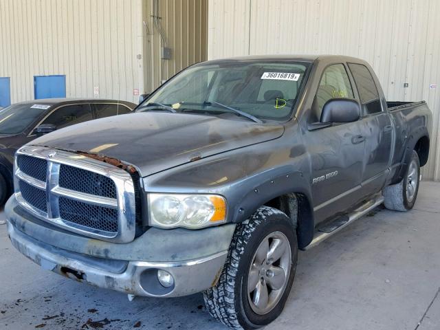 1D7HU18D25J578967 - 2005 DODGE RAM 1500 S GRAY photo 2