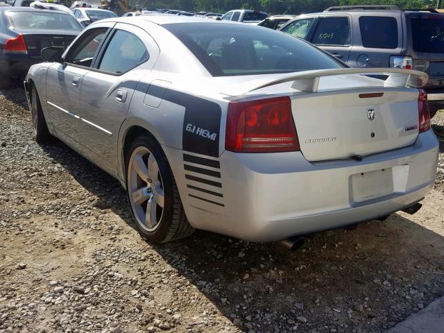 2B3KA73W77H723074 - 2007 DODGE CHARGER SR SILVER photo 3