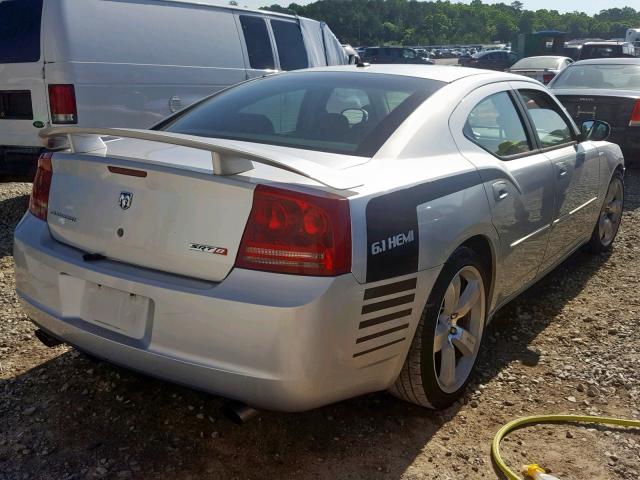 2B3KA73W77H723074 - 2007 DODGE CHARGER SR SILVER photo 4