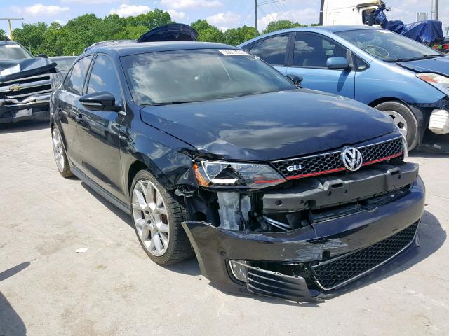 3VW4S7AJ5EM311114 - 2014 VOLKSWAGEN JETTA GLI BLACK photo 1