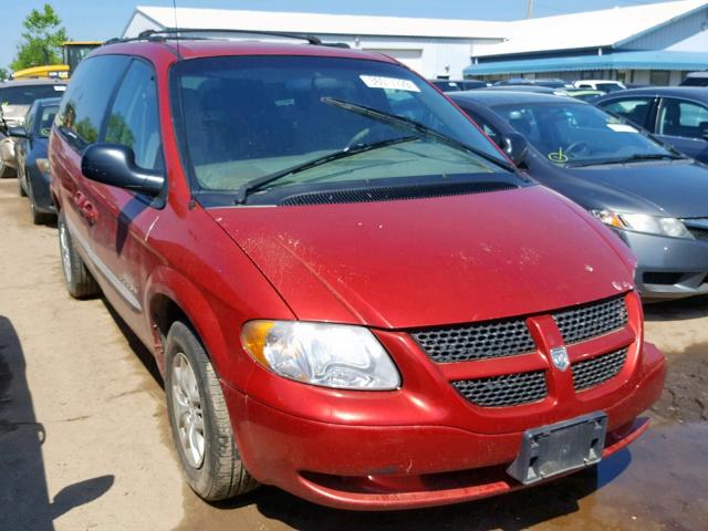 2B4GP44341R394774 - 2001 DODGE GRAND CARA MAROON photo 1