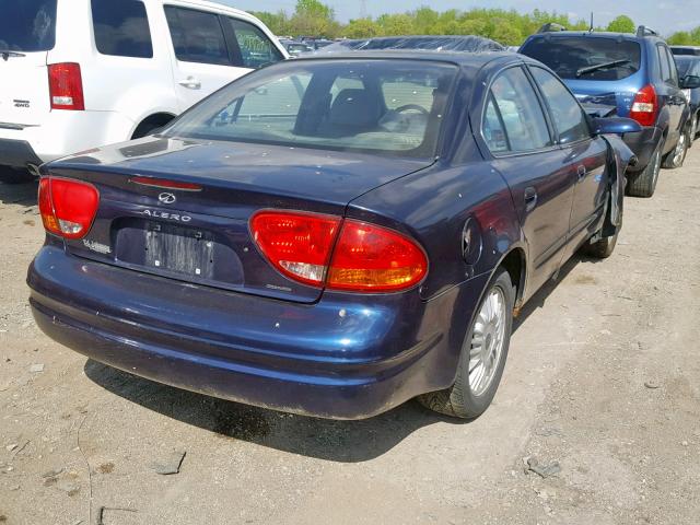 1G3NF52E5YC353600 - 2000 OLDSMOBILE ALERO GLS BLUE photo 4