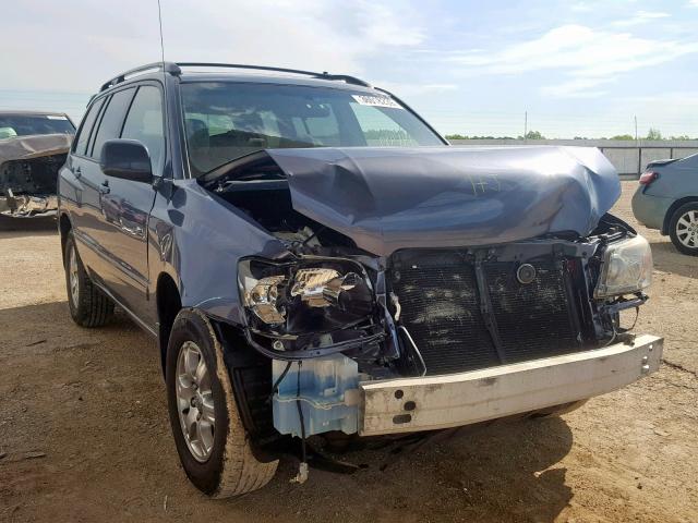 JTEDP21A670137840 - 2007 TOYOTA HIGHLANDER BLUE photo 1