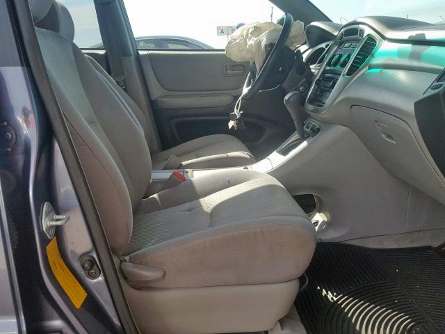 JTEDP21A670137840 - 2007 TOYOTA HIGHLANDER BLUE photo 5