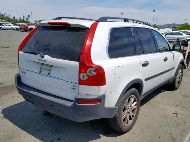 YV1CZ911951141515 - 2005 VOLVO XC90 T6 WHITE photo 4