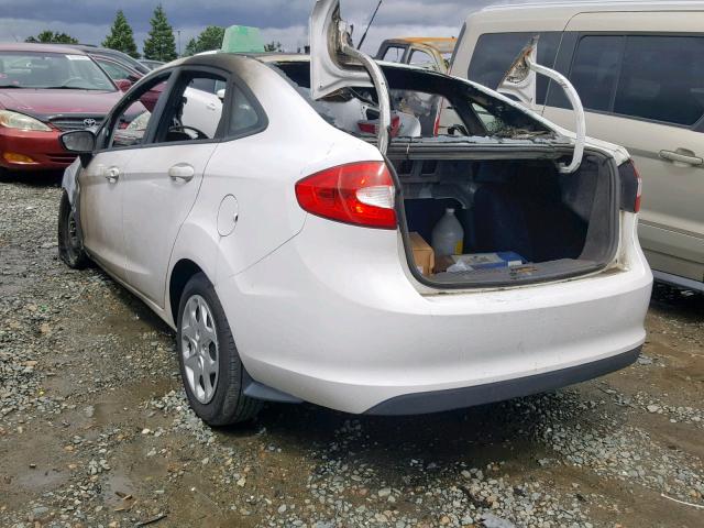 3FADP4BJ6BM200879 - 2011 FORD FIESTA SE WHITE photo 3