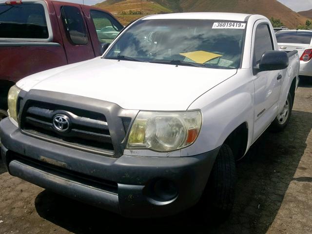 5TENX22N68Z531673 - 2008 TOYOTA TACOMA WHITE photo 2