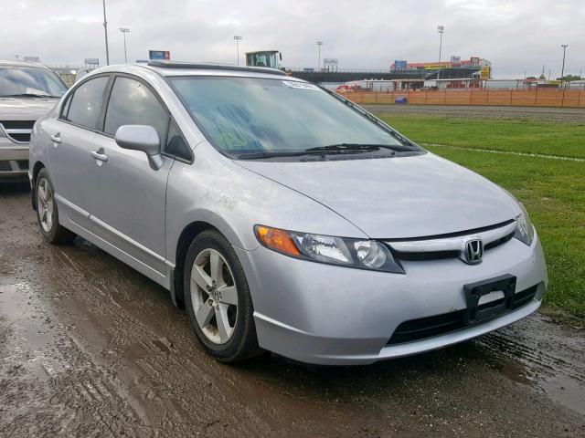 1HGFA169X8L066151 - 2008 HONDA CIVIC EXL SILVER photo 1