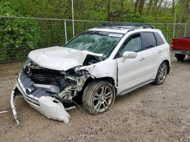 5J8TB18527A002139 - 2007 ACURA RDX TECHNO WHITE photo 2