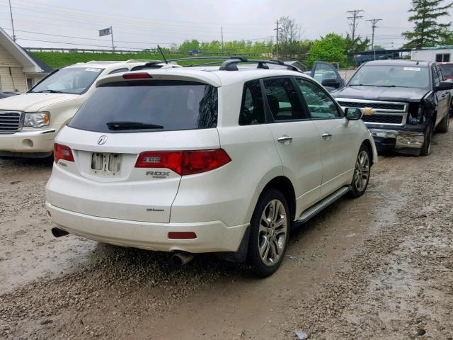 5J8TB18527A002139 - 2007 ACURA RDX TECHNO WHITE photo 4