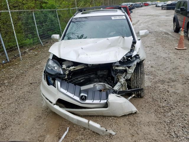 5J8TB18527A002139 - 2007 ACURA RDX TECHNO WHITE photo 9