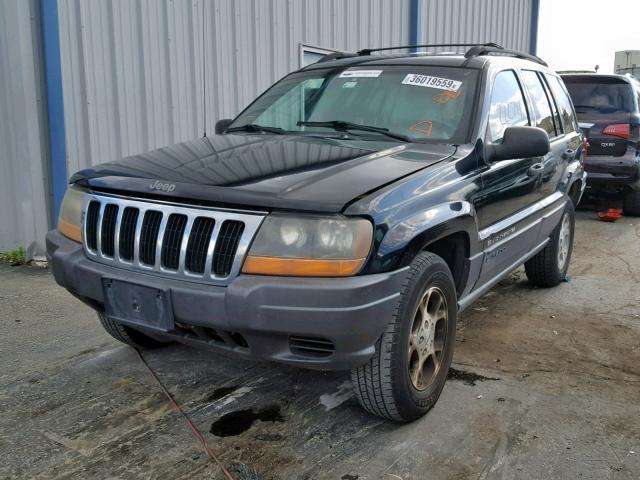 1J4GX48S81C608088 - 2001 JEEP GRAND CHER BLACK photo 2