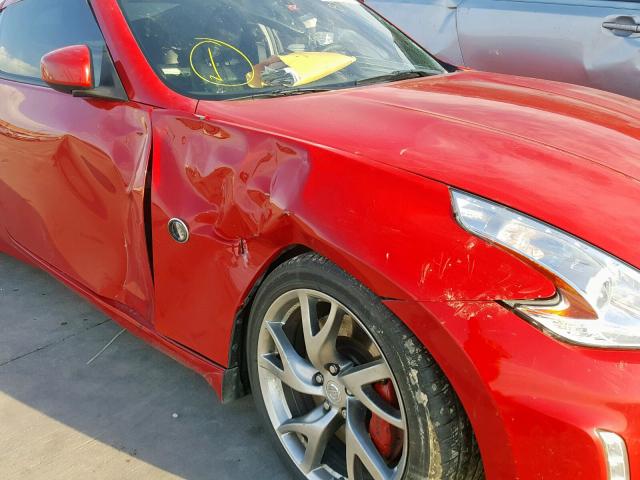 JN1AZ4EH1EM637238 - 2014 NISSAN 370Z BASE RED photo 10