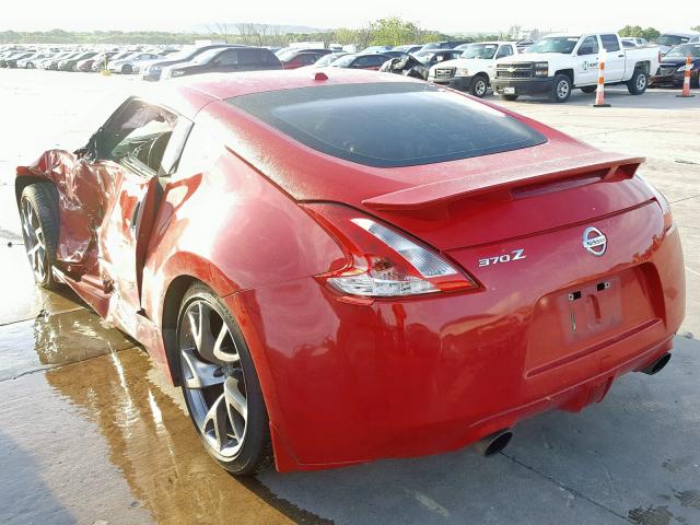 JN1AZ4EH1EM637238 - 2014 NISSAN 370Z BASE RED photo 3