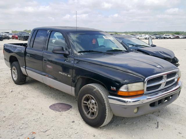 1B7GL2AX0YS598233 - 2000 DODGE DAKOTA QUA BLACK photo 1