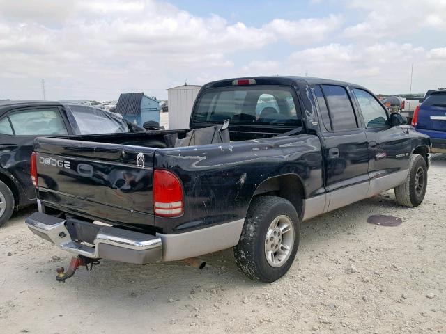 1B7GL2AX0YS598233 - 2000 DODGE DAKOTA QUA BLACK photo 4