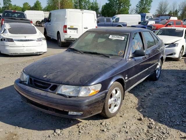 YS3DF58N3X2084285 - 1999 SAAB 9-3 SE BLUE photo 2