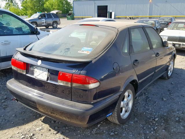 YS3DF58N3X2084285 - 1999 SAAB 9-3 SE BLUE photo 4