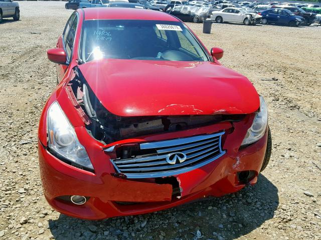 JN1CV6AP8DM302327 - 2013 INFINITI G37 BASE RED photo 9