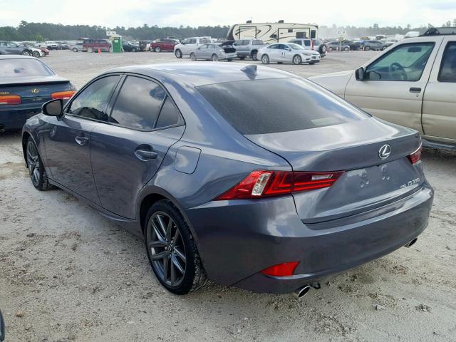 JTHCE1D2XE5001598 - 2014 LEXUS IS 350 GRAY photo 3