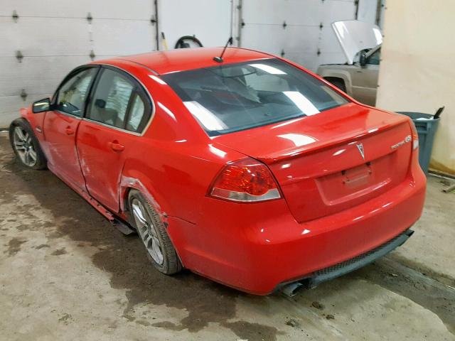 6G2ER57769L158230 - 2009 PONTIAC G8 RED photo 3