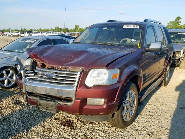 1FMEU65896ZA00087 - 2006 FORD EXPLORER L MAROON photo 2