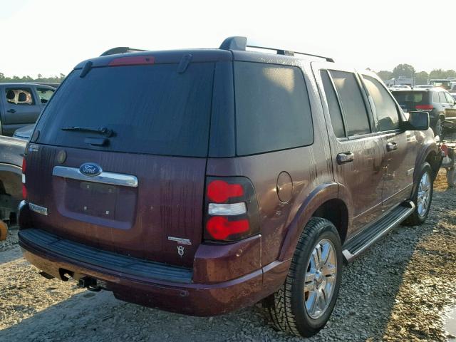 1FMEU65896ZA00087 - 2006 FORD EXPLORER L MAROON photo 4