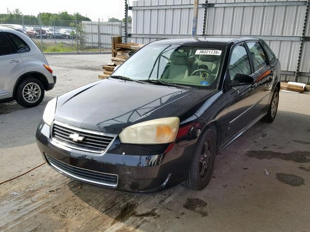 1G1ZT61826F137946 - 2006 CHEVROLET MALIBU MAX BLACK photo 2