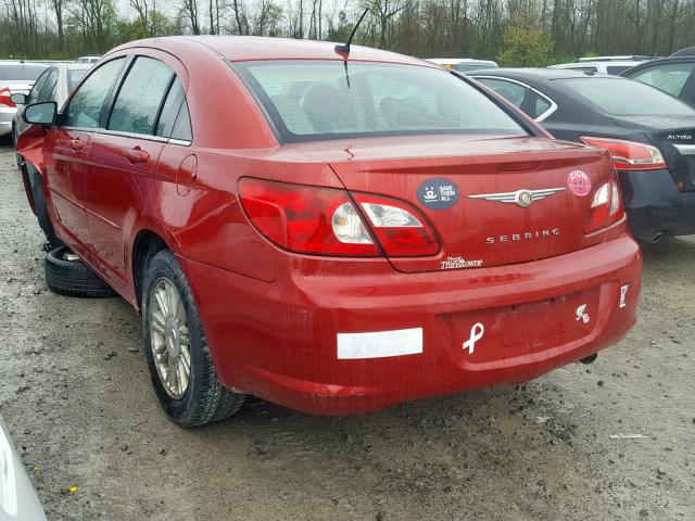 1C3LC56K77N529859 - 2007 CHRYSLER SEBRING TO RED photo 3