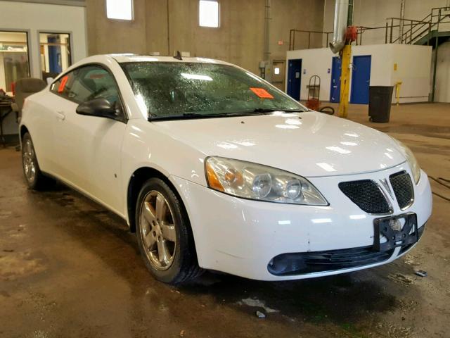 1G2ZH17N784163678 - 2008 PONTIAC G6 GT WHITE photo 1